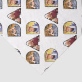 Vaderdag Papa Fotocollage Custom Pattern Tissuepapier (Detail)