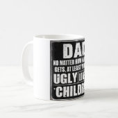 Vaderdag papa Gifts van Dochter Zoon Mok Gifts (Voorkant links)