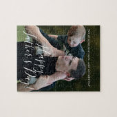 Vaderdag Papa Is Mijn Held Foto Persoonlijk Legpuzzel (Horizontaal)
