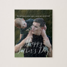 Vaderdag Papa Is Mijn Held Foto Persoonlijk Legpuzzel