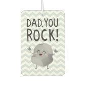 Vaderdag Papa je rock grappig cool Air Freshener Luchtverfrisser (Voorkant)