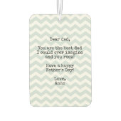 Vaderdag Papa je rock grappig cool Air Freshener Luchtverfrisser (Achterkant)