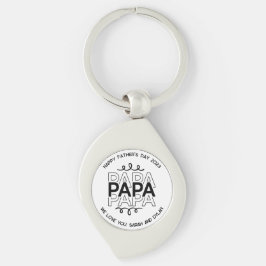  Vaderdag Papa Kleur Sleutelhanger