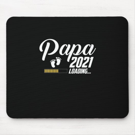 Vaderdag | Papa Loading 2021 First Time Father Muismat (Voorkant)
