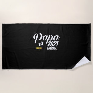 Vaderdag Papa Loading 2021 First Time Father Strandlaken