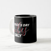 Vaderdag papa mannelijk dubbel script tweekleurige koffiemok (Voorkant links)