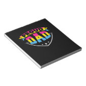 Vaderdag | Papa Pansexual Daughter Notitieblok (Schuin)