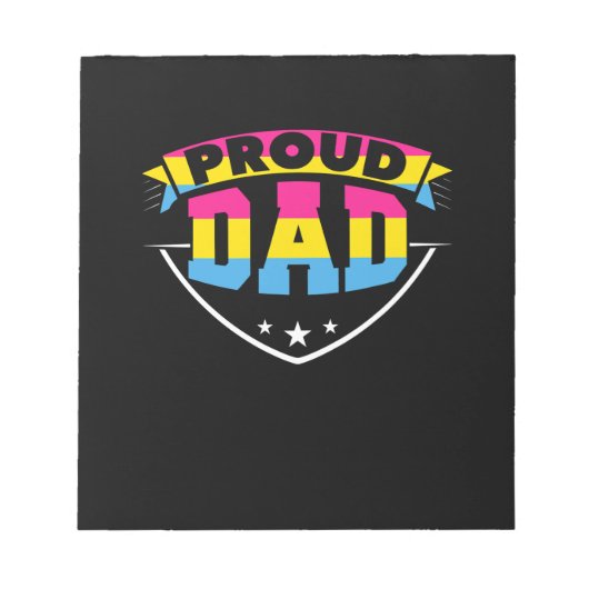 Vaderdag | Papa Pansexual Daughter Notitieblok (Voorkant)