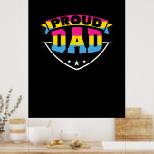Vaderdag | Papa Pansexual Daughter Poster (Keuken)