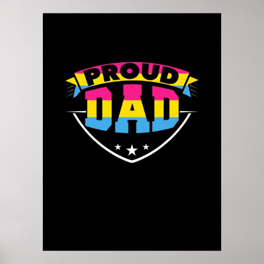 Vaderdag | Papa Pansexual Daughter Poster (Voorkant)