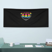 Vaderdag | Papa Pansexual Daughter Spandoek (Beurs)