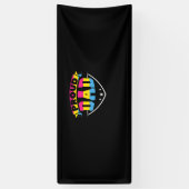 Vaderdag | Papa Pansexual Daughter Spandoek (Verticaal)
