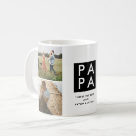 Vaderdag Papa Photo Collage Coffee Mok