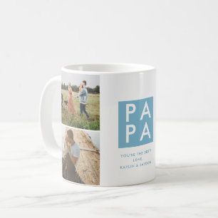 Vaderdag Papa Photo Collage Koffiemok