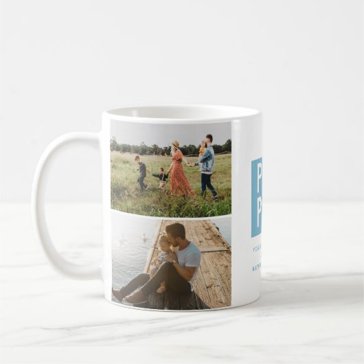 Vaderdag Papa Photo Collage Koffiemok (Links)