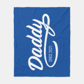 vaderdag - Papa sinds... Fleece Deken (Voorkant)