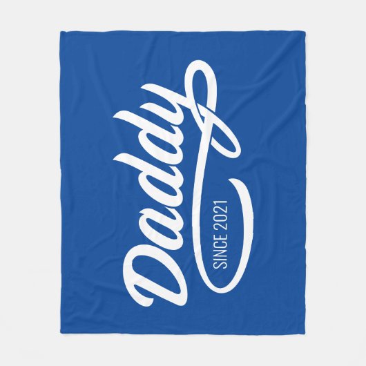 vaderdag - Papa sinds... Fleece Deken (Voorkant)