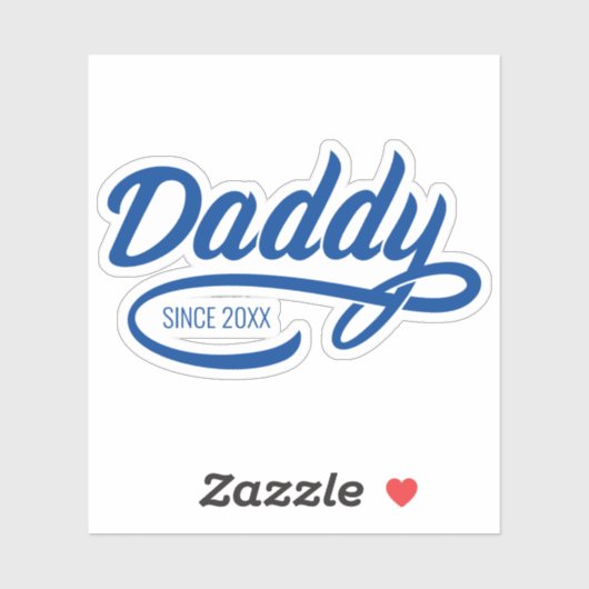 Vaderdag - Papa sinds... Sticker (Vel)