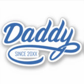 Vaderdag - Papa sinds... Sticker (Voorkant)