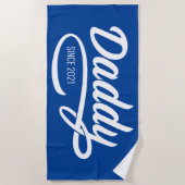 vaderdag - Papa sinds... Strandlaken (Voorkant)