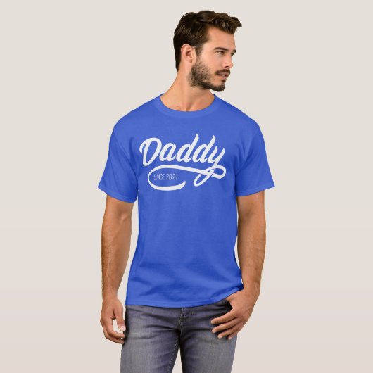 vaderdag - Papa sinds... T-shirt (Voorkant volledig)