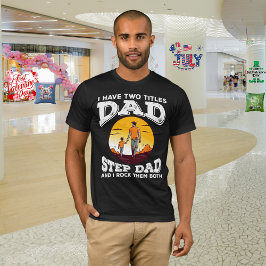 Vaderdag "Papa & Stiefvader" T-shirt