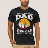 Vaderdag "Papa & Stiefvader" T-shirt (Voorkant)