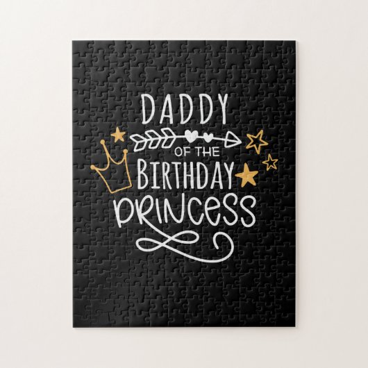 Vaderdag papa van de Birthday Princess Legpuzzel (Verticaal)