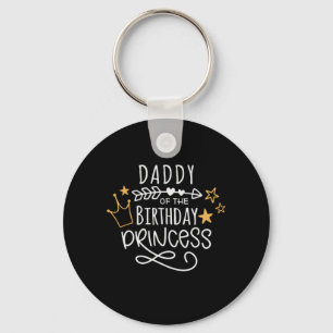 Vaderdag papa van de Birthday Princess Sleutelhanger