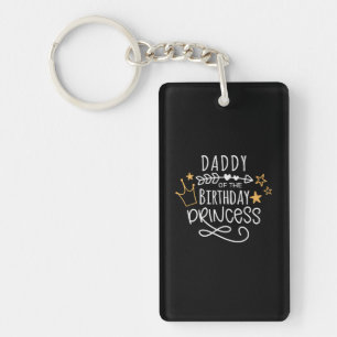 Vaderdag papa van de Birthday Princess Sleutelhanger