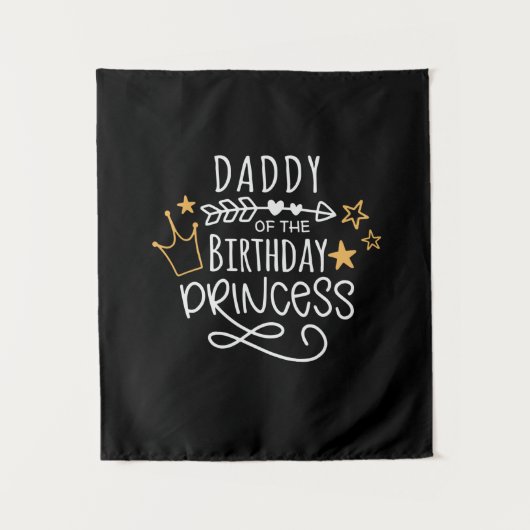 Vaderdag papa van de jarige prinses wandkleed (Voorkant)