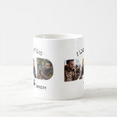 Vaderdag Papa van Dog Fotosjabloon Koffiemok (Center)