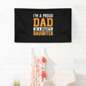 Vaderdag papa van een slimme dochter spandoek (Insitu)