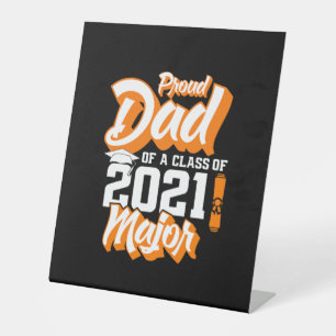 Vaderdag Papa van groep 2021 Reclamebord Met Voetstuk