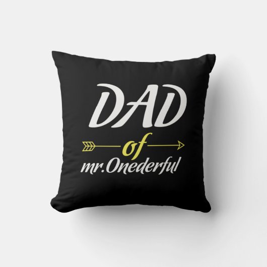 Vaderdag papa van Mr Onederful Kussen (Voorkant)