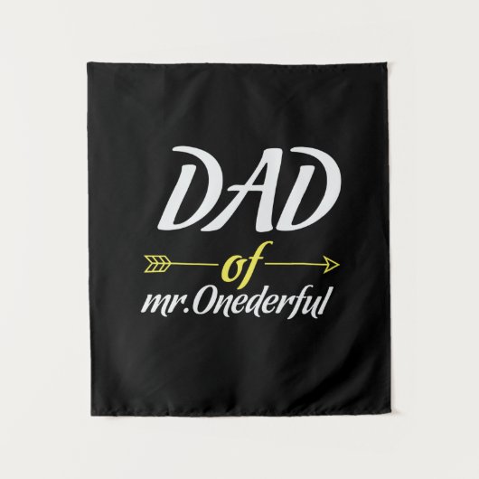 Vaderdag papa van Mr Onederful Wandkleed (Voorkant)