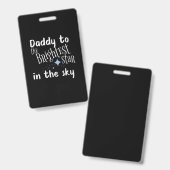 Vaderdag Papa Voor De Helderste Ster Badge (Voor- en achterkant)