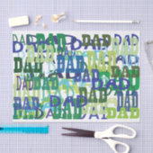 vaderdag Papa-weefselpapier Tissuepapier (Craft)