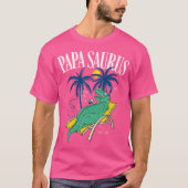 Vaderdag Papasaurus T-Rex Dinosaur Funny Papas T-shirt (Voorkant)