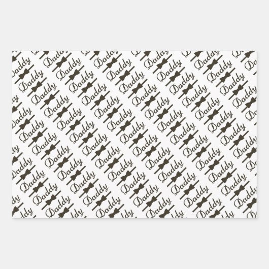 Vaderdag papierbladen oppakken inpakpapier vel (Voorkant)