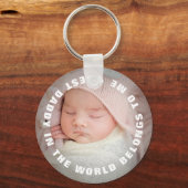 Vaderdag pappa behoort tot mijn foto sleutelhanger (Voorkant)