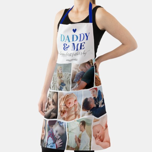 Vaderdag pappa en ik fotocollage schort (Insitu)