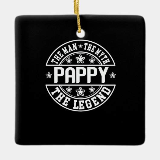 Vaderdag | Pappa the Man the Myth the Legend Keramisch Ornament (Voorkant)