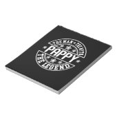 Vaderdag | Pappa the Man the Myth the Legend Notitieblok (Linkerzijde)