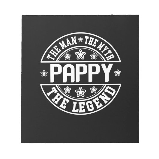 Vaderdag | Pappa the Man the Myth the Legend Notitieblok (Voorkant)