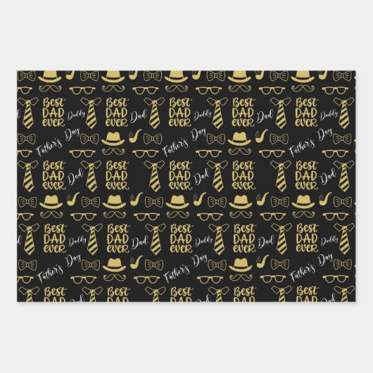 Vaderdag Patroon Inpakpapier Vel (Voorkant)