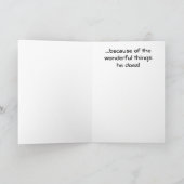 Vaderdag/personaliseer omdat kaart (Binnen)