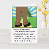 Vaderdag/personaliseer omdat kaart (Gele Bloem)