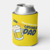 Vaderdag personaliseren | Onleefbare vader Blikjeskoeler (Blikje Voorkant)