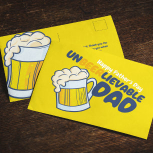 Vaderdag personaliseren   Onleefbare vader Briefkaart